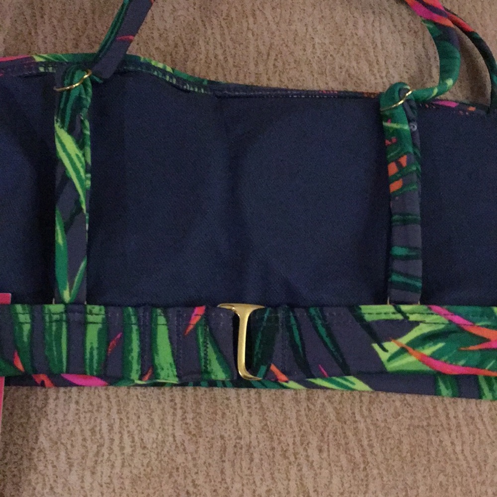 NWT Xhilaration Bikini Top With Leaf Print Size X-Small - Picture 4 of 6